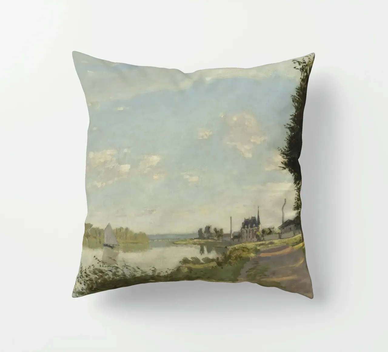 Claude Monet - Argenteuil cuscino da Timeless Artworks