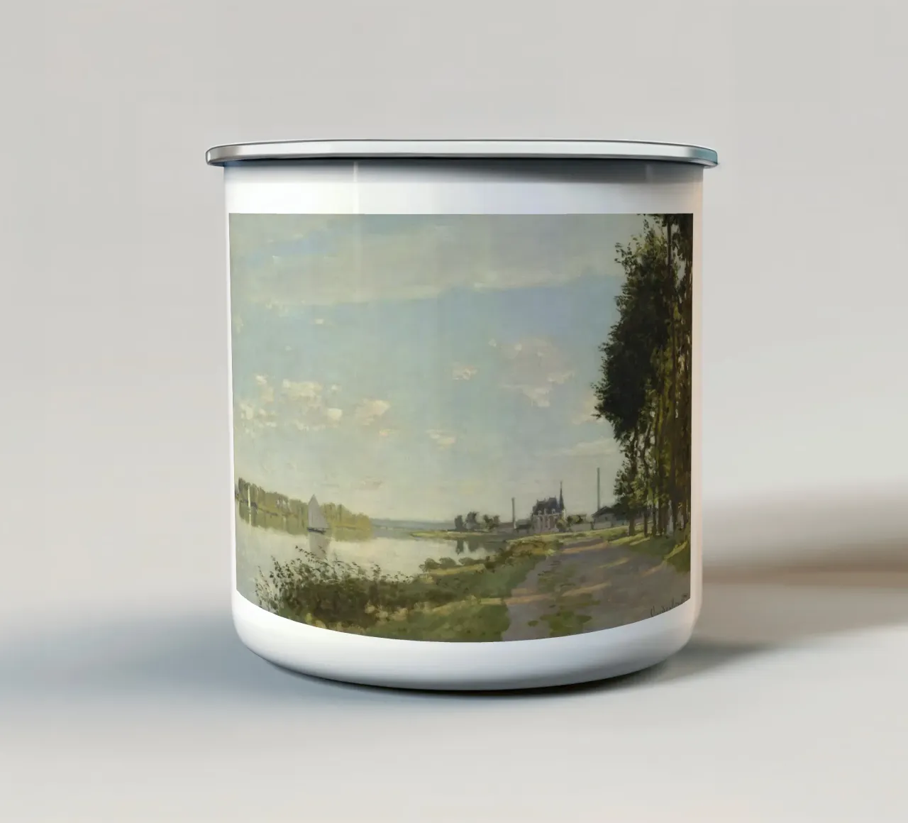 Claude Monet - Argenteuil tazza in smalto da Timeless Artworks