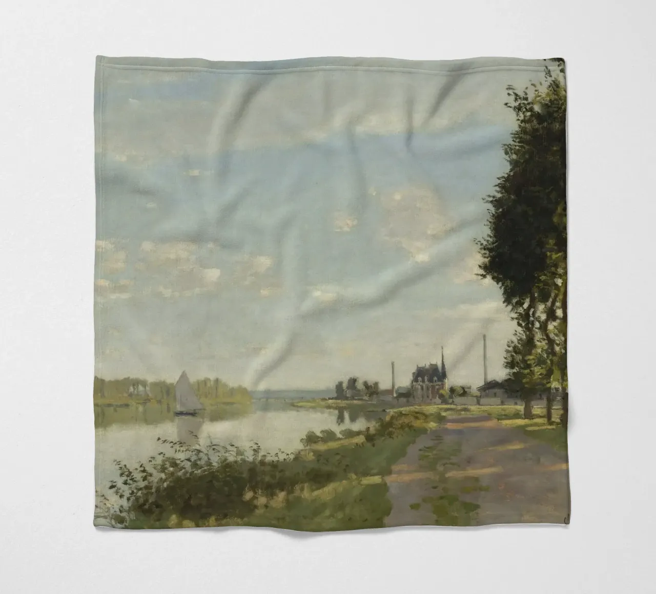 Claude Monet - Argenteuil coperta in pile da Timeless Artworks