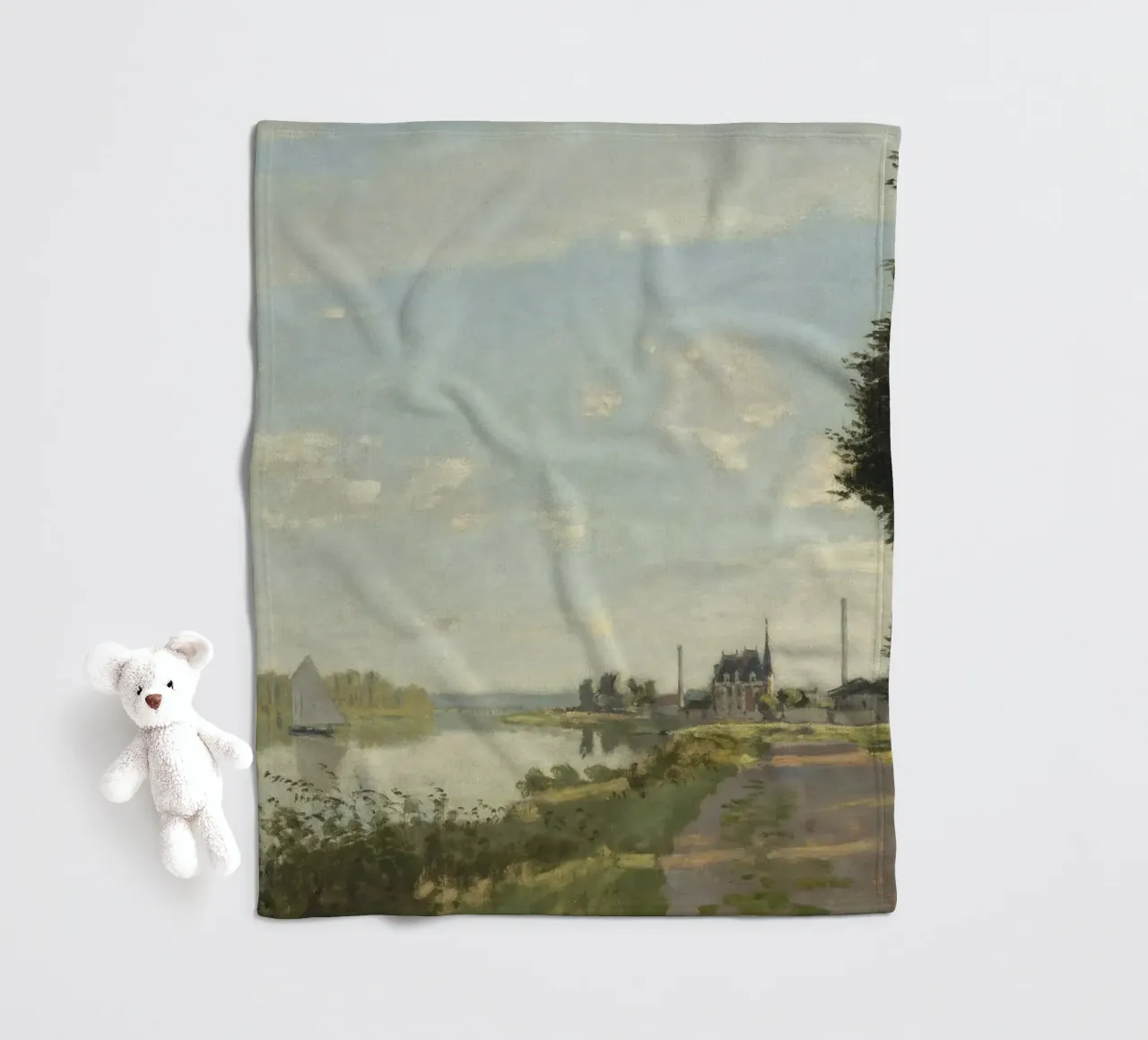 Claude Monet - Argenteuil coperta in pile da Timeless Artworks