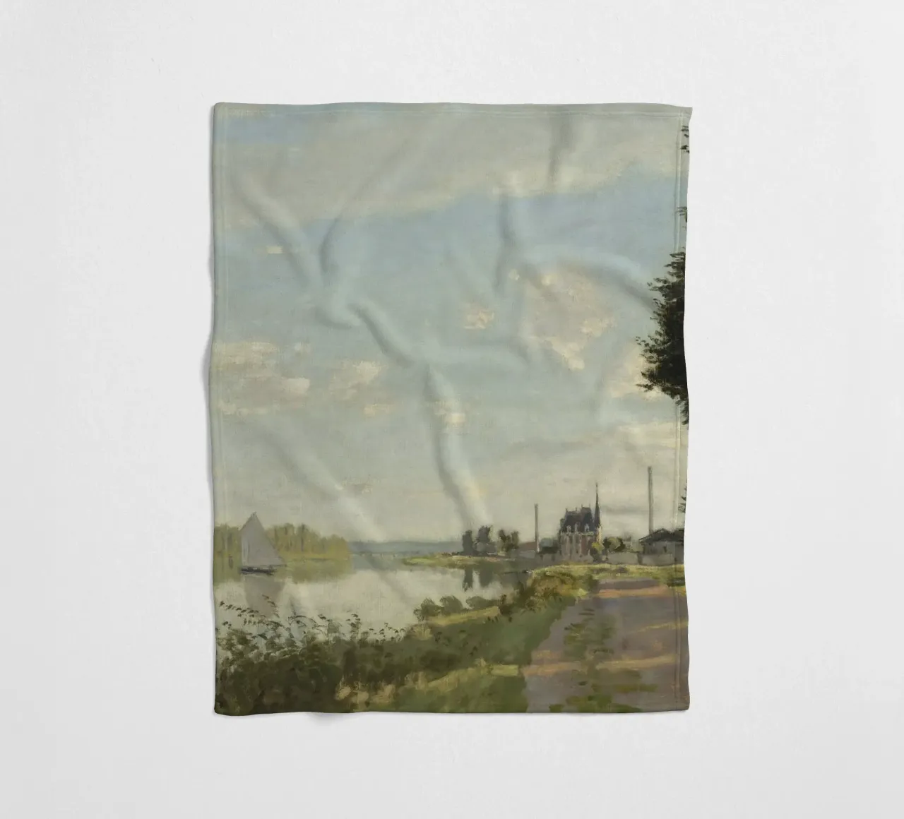 Claude Monet - Argenteuil coperta in pile da Timeless Artworks