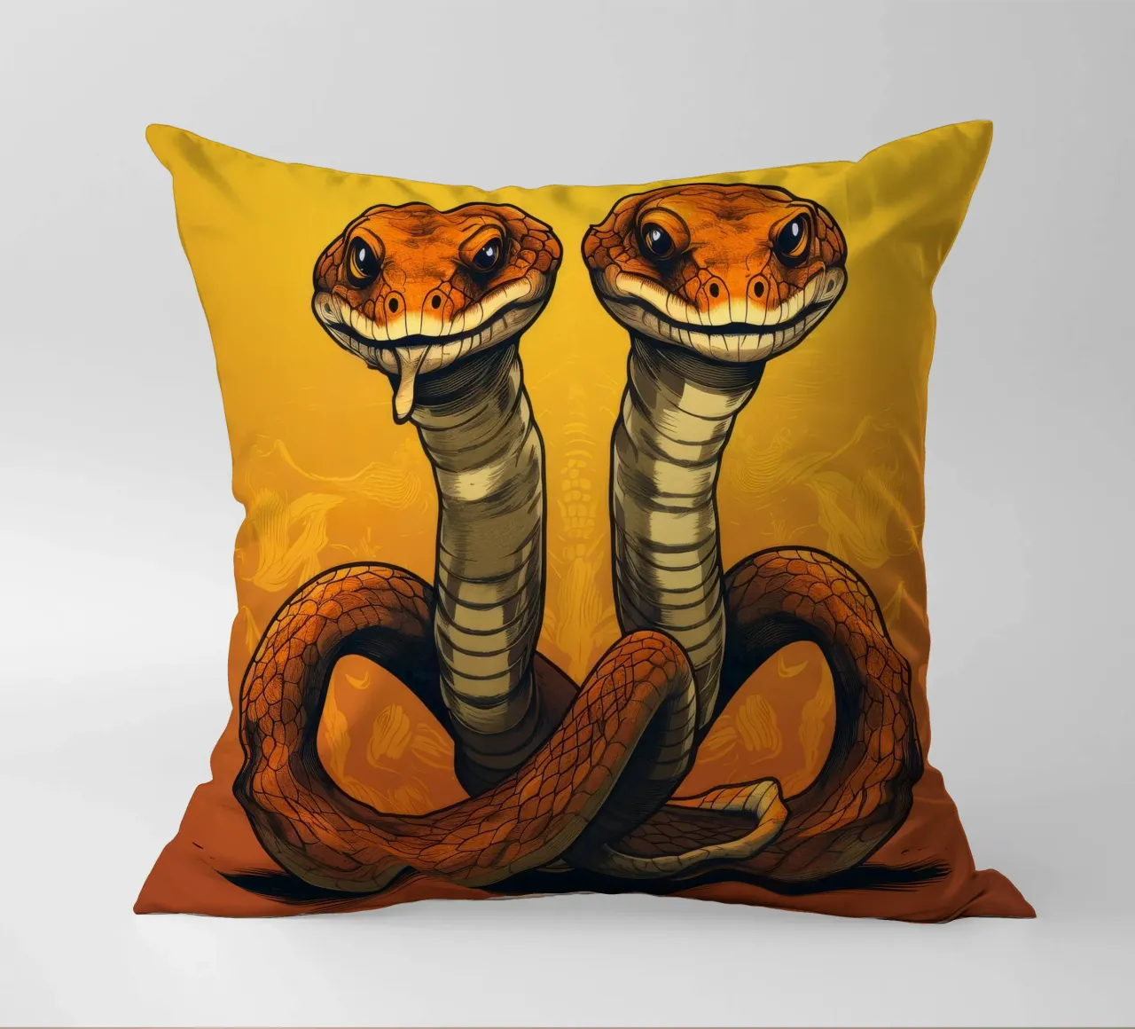 Duo Cobra retrò cuscino da Funny Animals