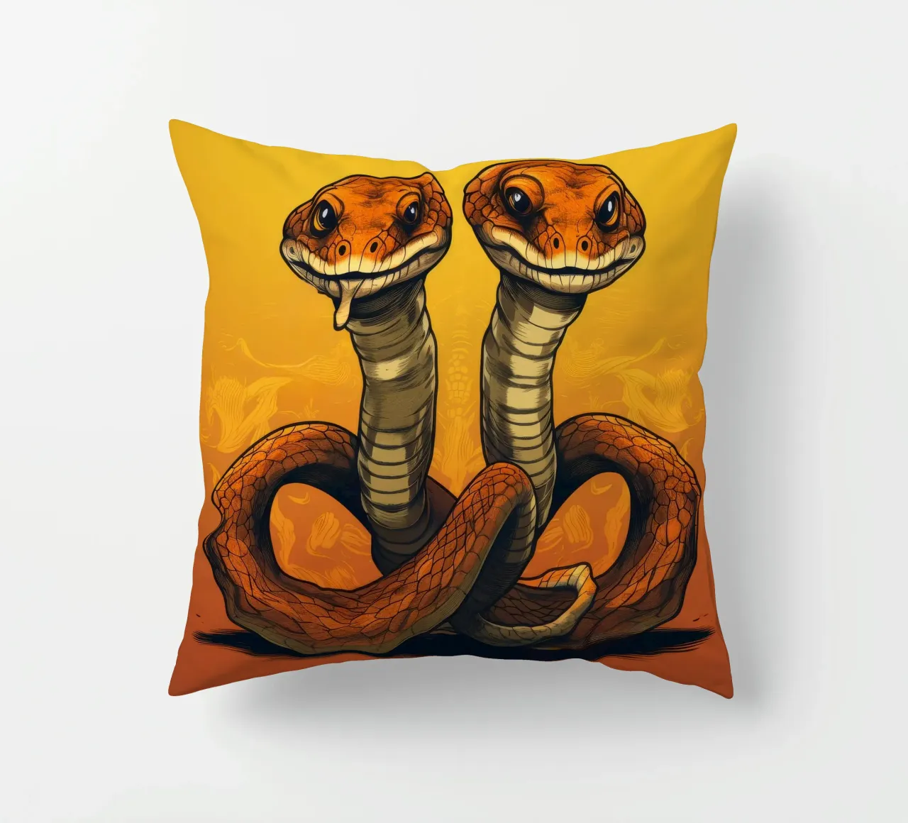 Duo Cobra retrò cuscino da Funny Animals