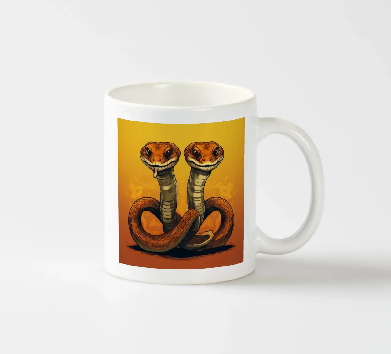 Duo Cobra retrò tazza in ceramica da Funny Animals