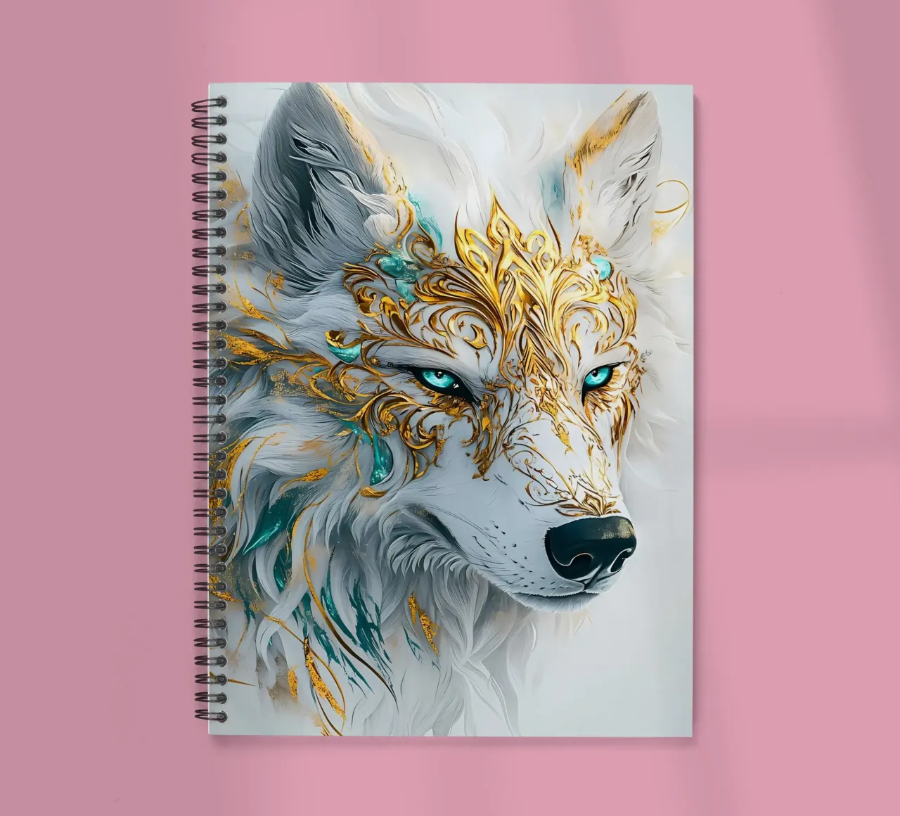 Wolf Animal spiral notebook by Pierre Walton
