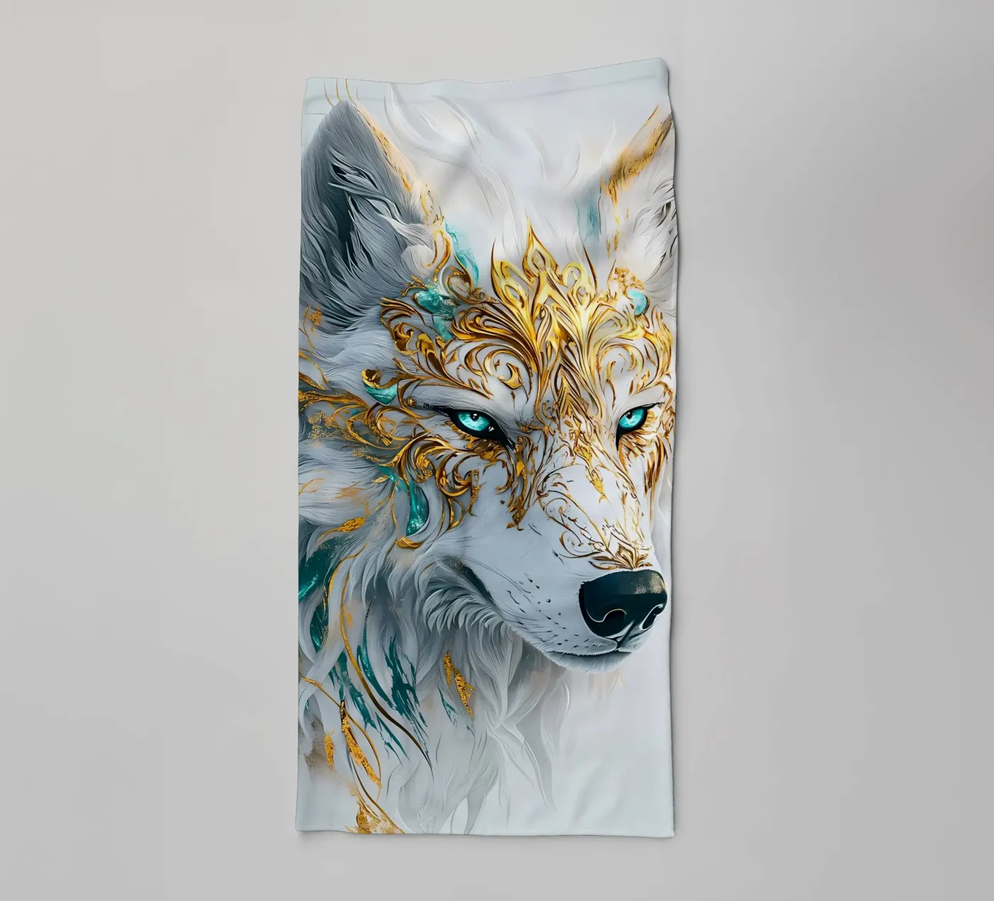 Wolf Dier badhanddoek van Pierre Walton