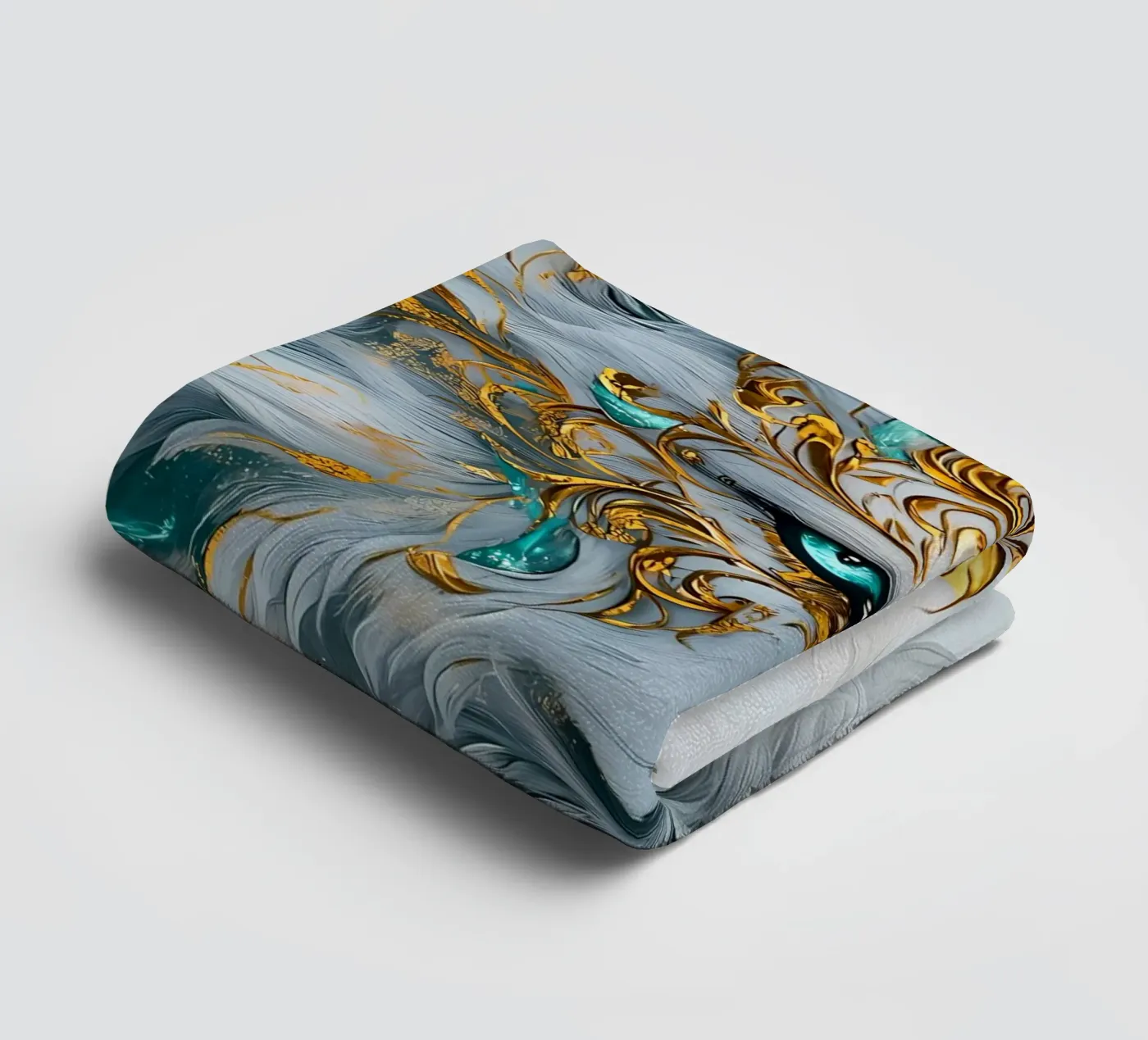 Wolf Dier badhanddoek van Pierre Walton