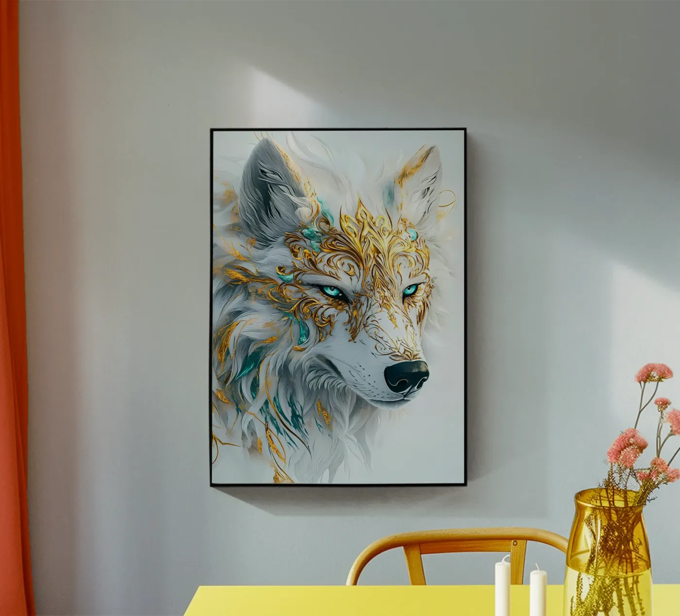 Animale lupo plexiglass da Pierre Walton