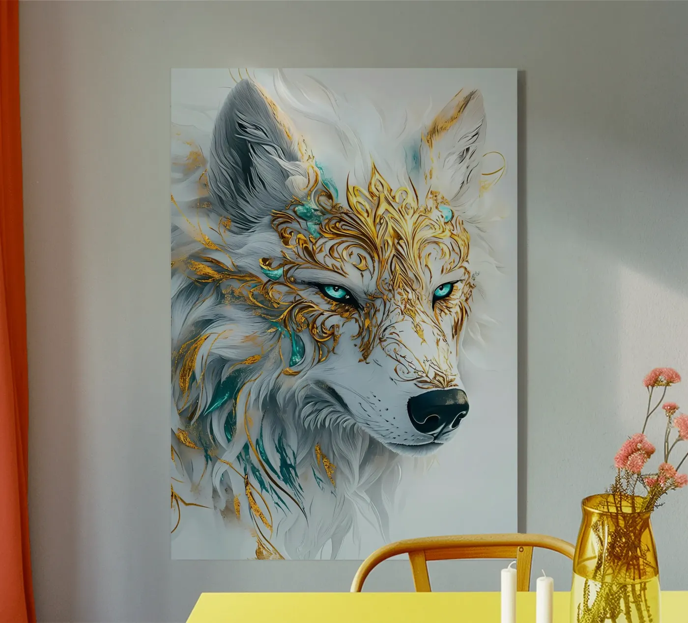 Animale lupo plexiglass da Pierre Walton