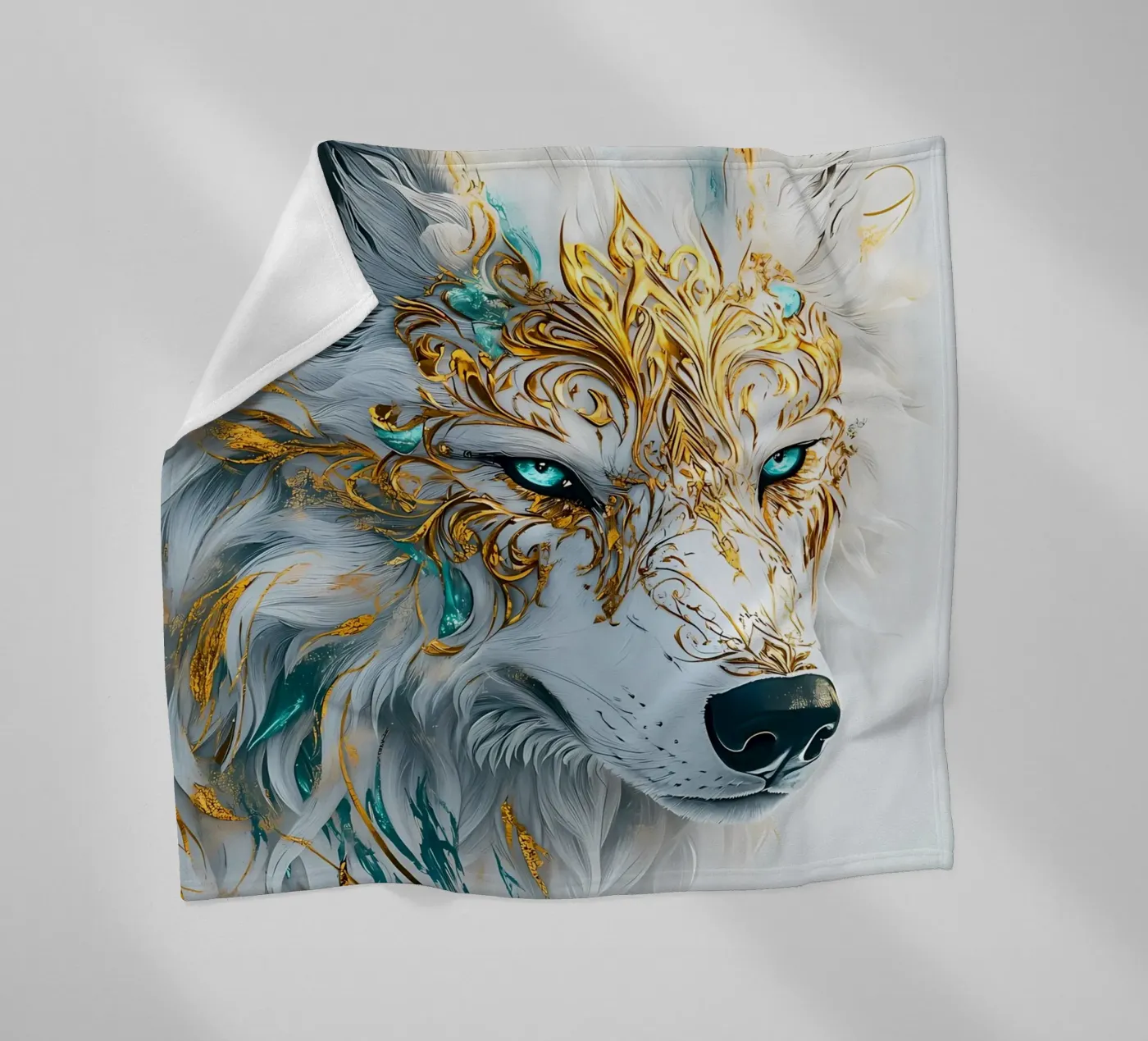 Wolf Dier fleecedeken van Pierre Walton