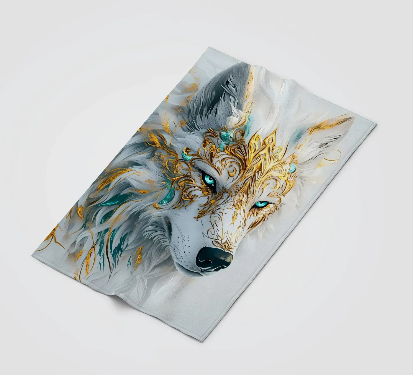 Wolf Dier fleecedeken van Pierre Walton