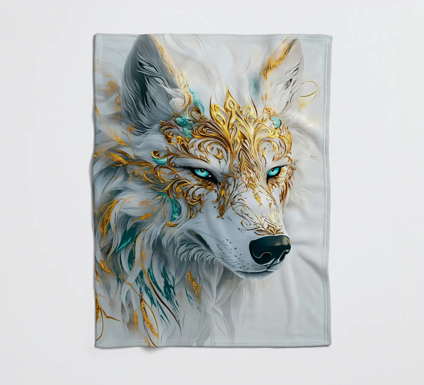 Wolf Dier fleecedeken van Pierre Walton