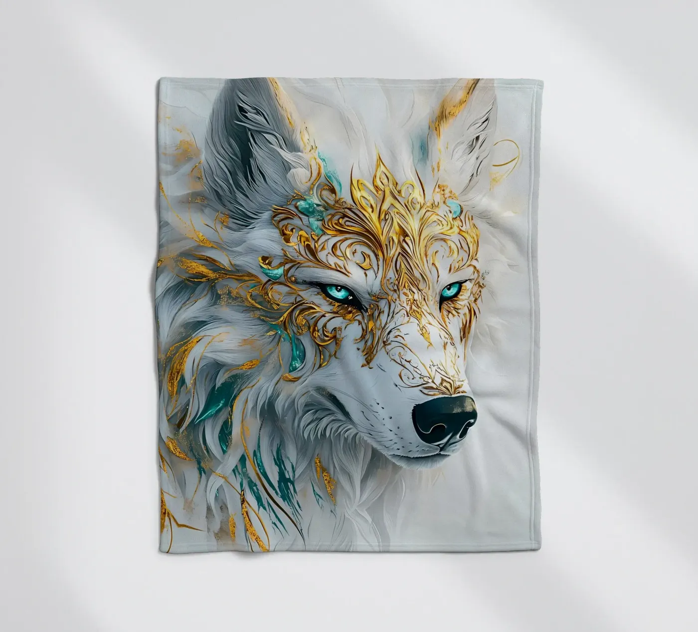 Wolf Dier fleecedeken van Pierre Walton