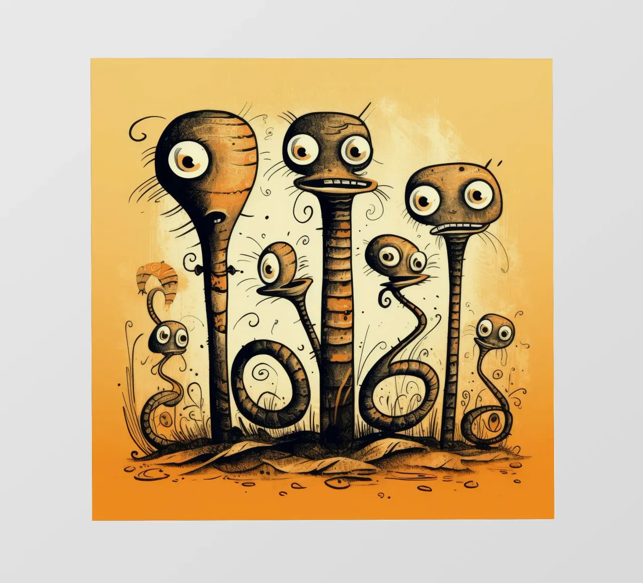Retro Cobra Gang pellicola backlit da Funny Animals