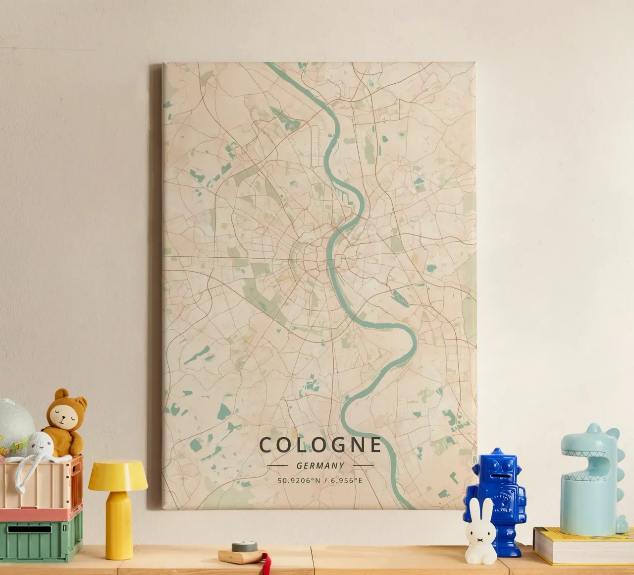 Colonia Germania tela con Cornice a cassetta da Christopher Adams