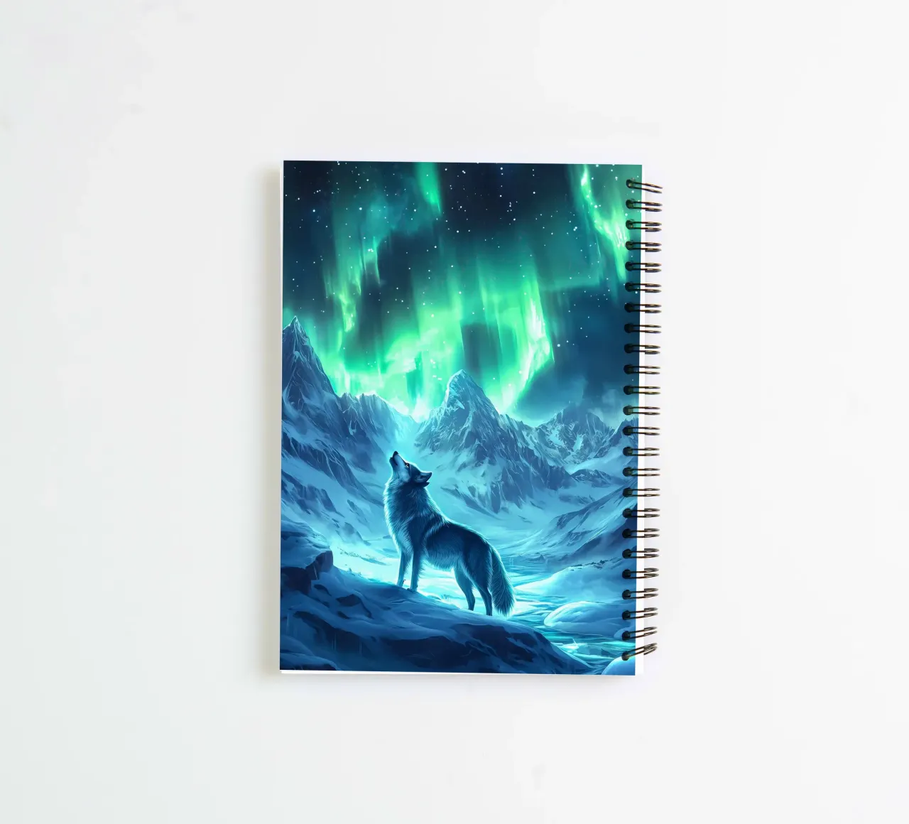 Animal lobo cuaderno de espiral de Pierre Walton