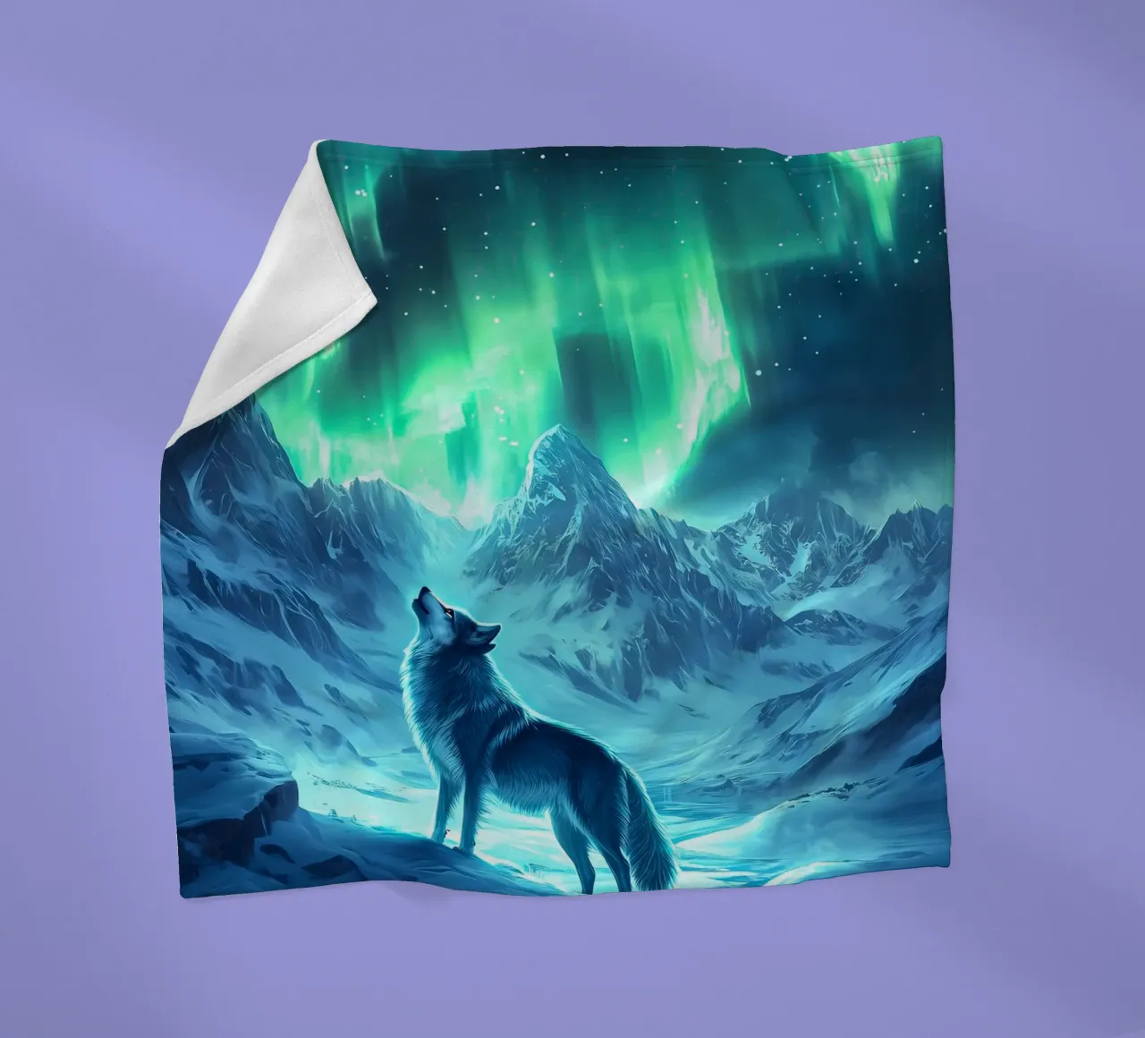 Wolf Dier fleecedeken van Pierre Walton