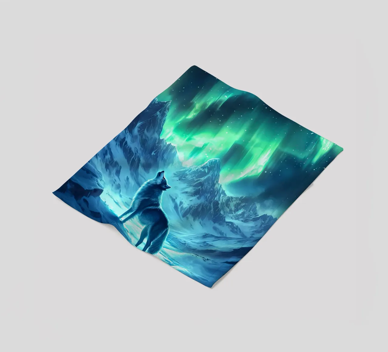 Wolf Dier fleecedeken van Pierre Walton