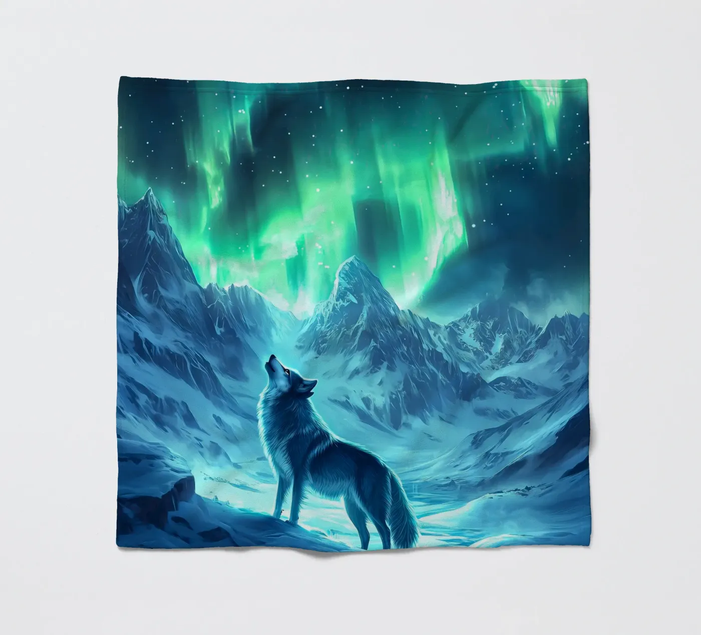 Animale lupo coperta in pile da Pierre Walton