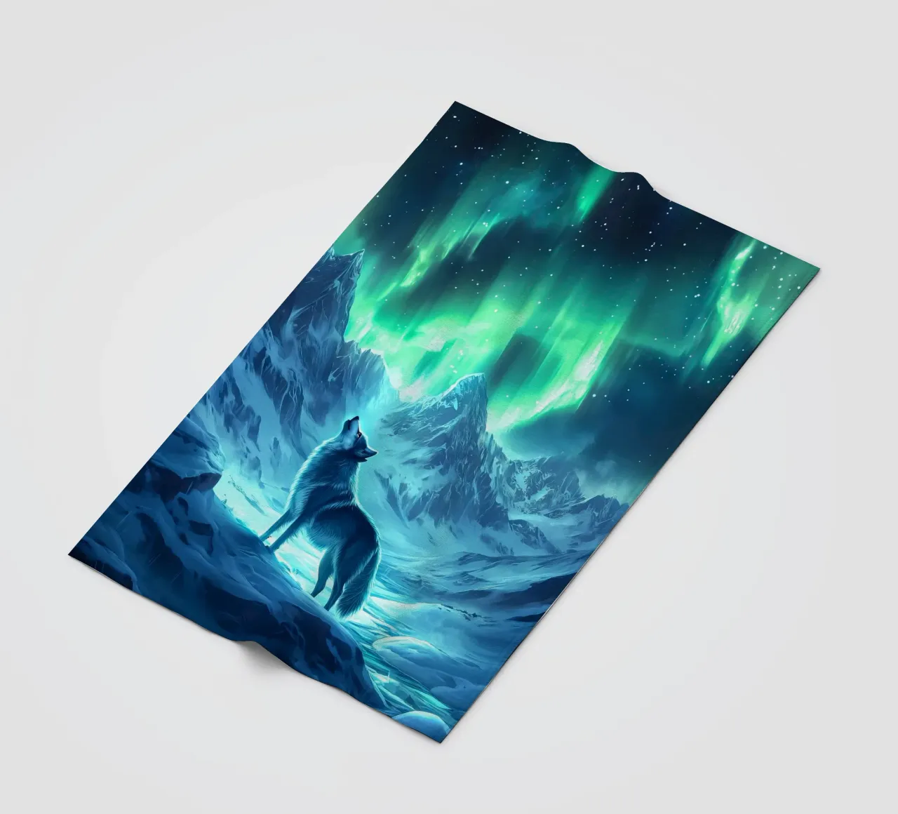 Wolf Dier fleecedeken van Pierre Walton