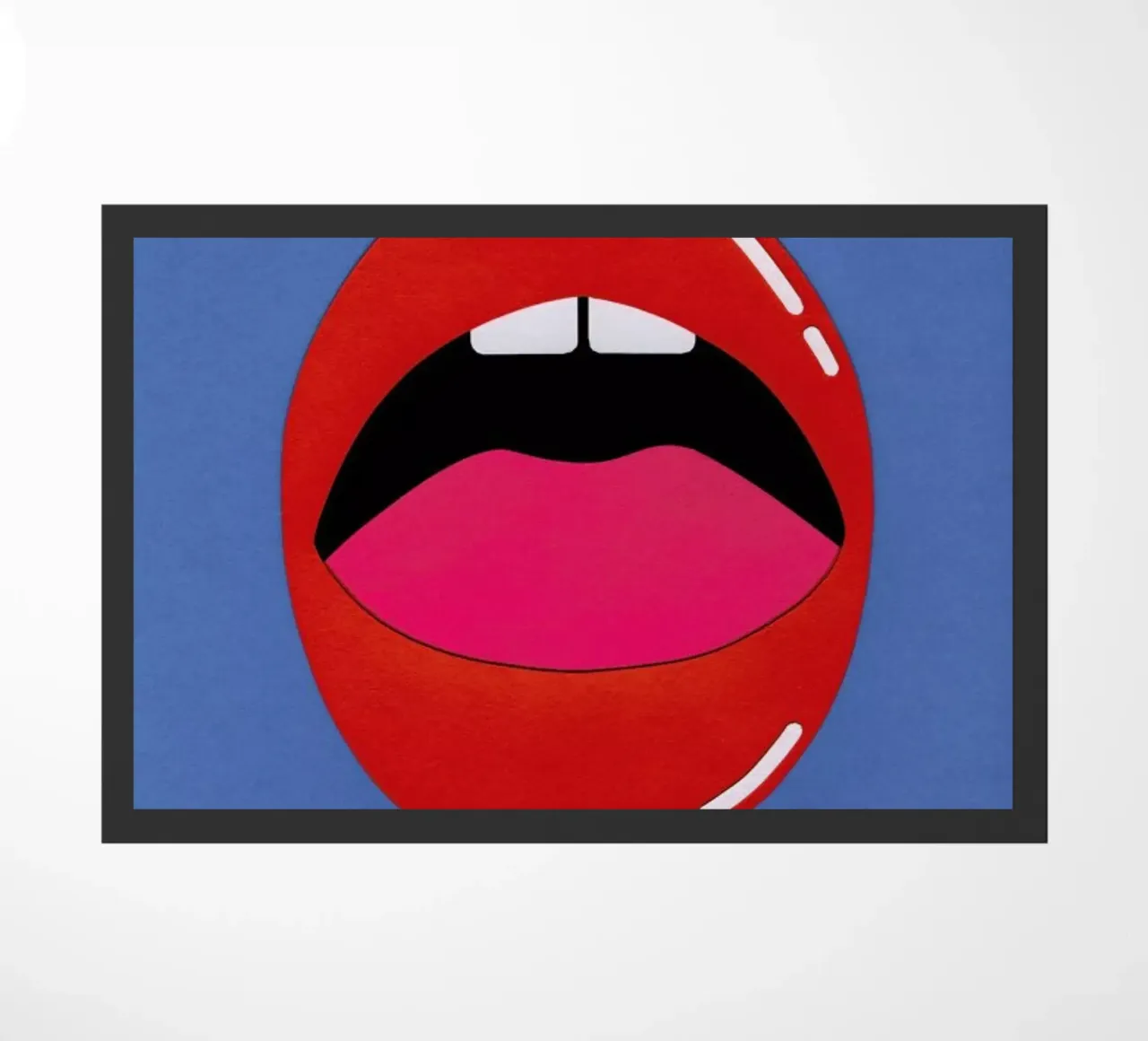 Red Lips doormat by Rosi Feist