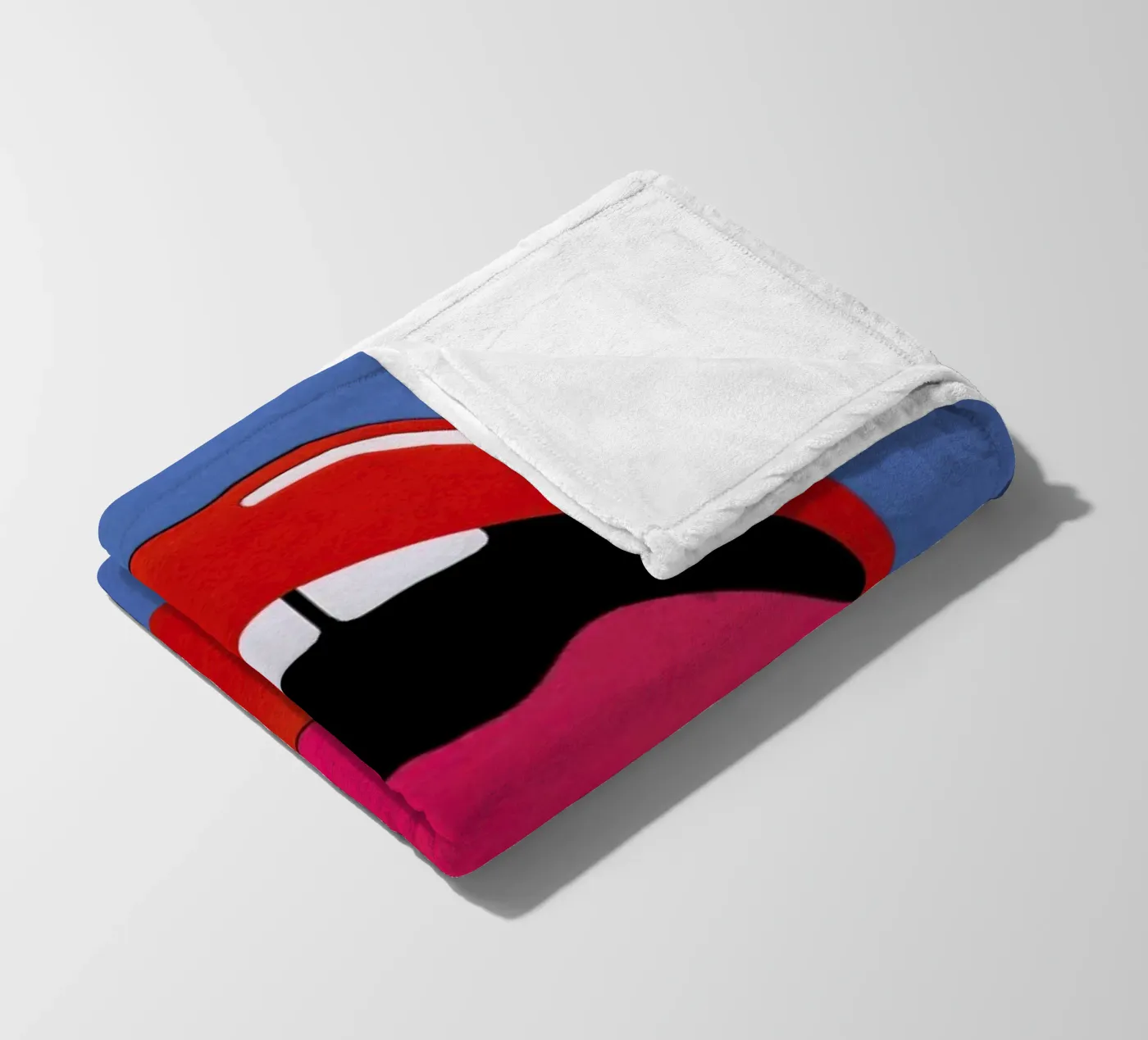 Red Lips Fleecedecke von Rosi Feist