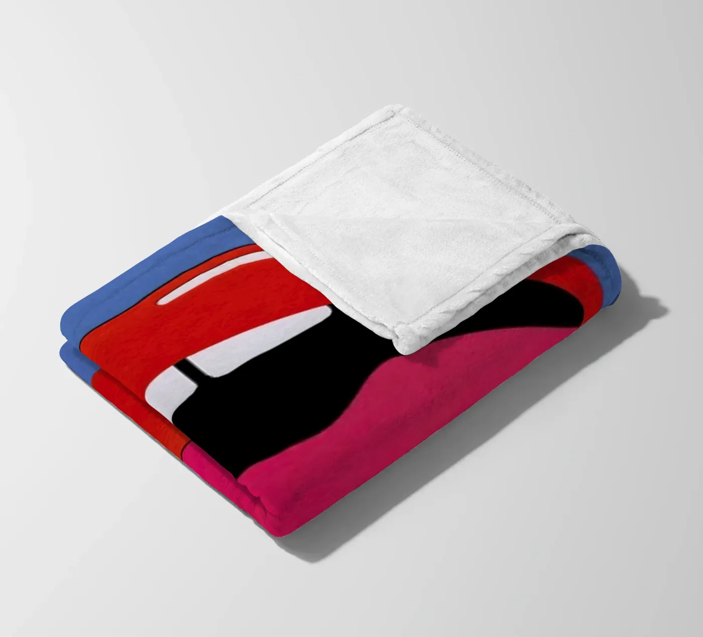 Red Lips Fleecedecke von Rosi Feist