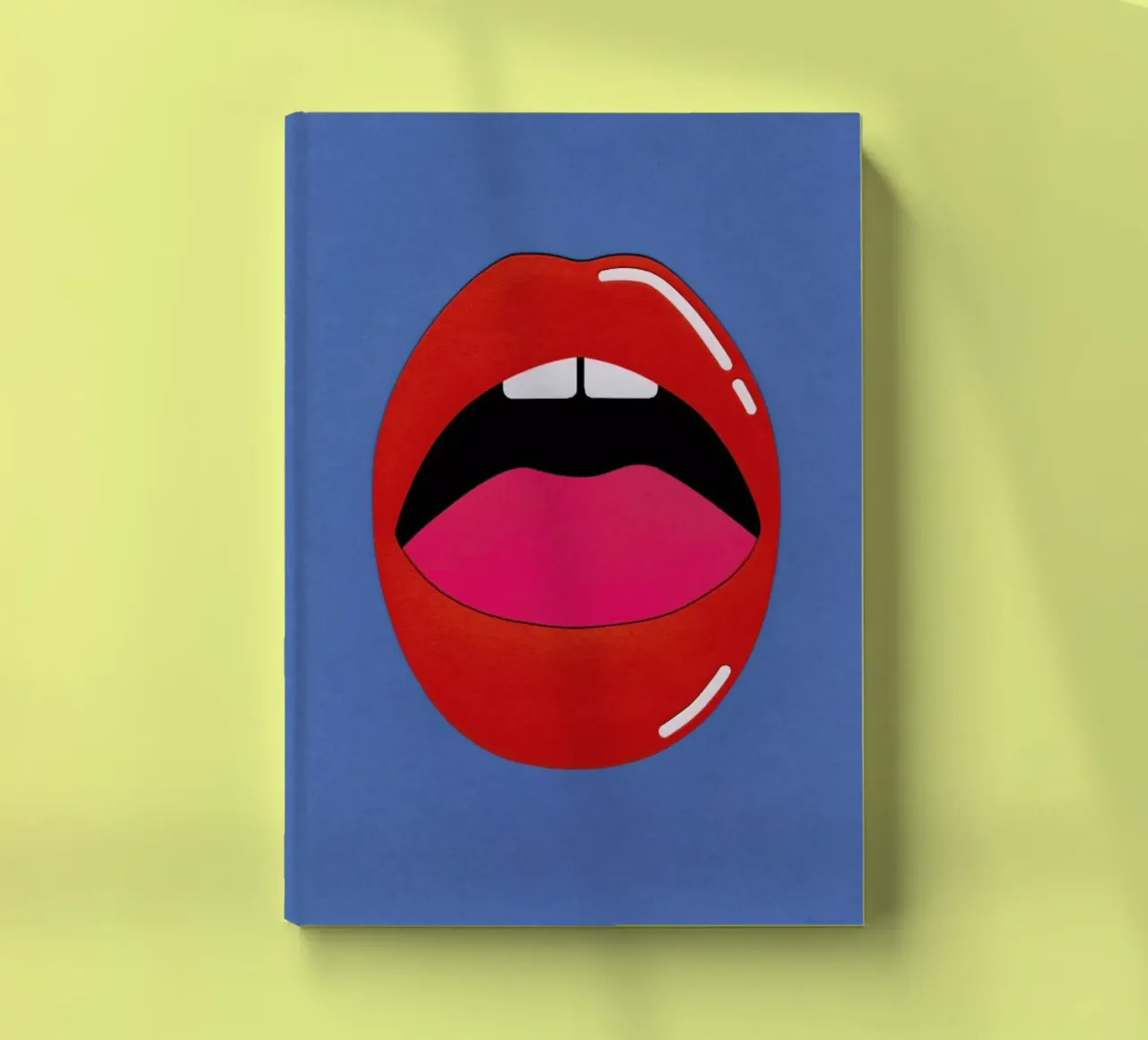 Red Lips notebook by Rosi Feist