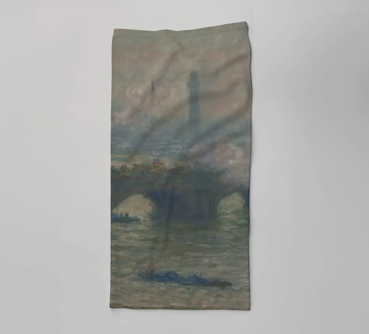Claude Monet - Waterloo Bridge, Gray Day towel by Timeless Artworks