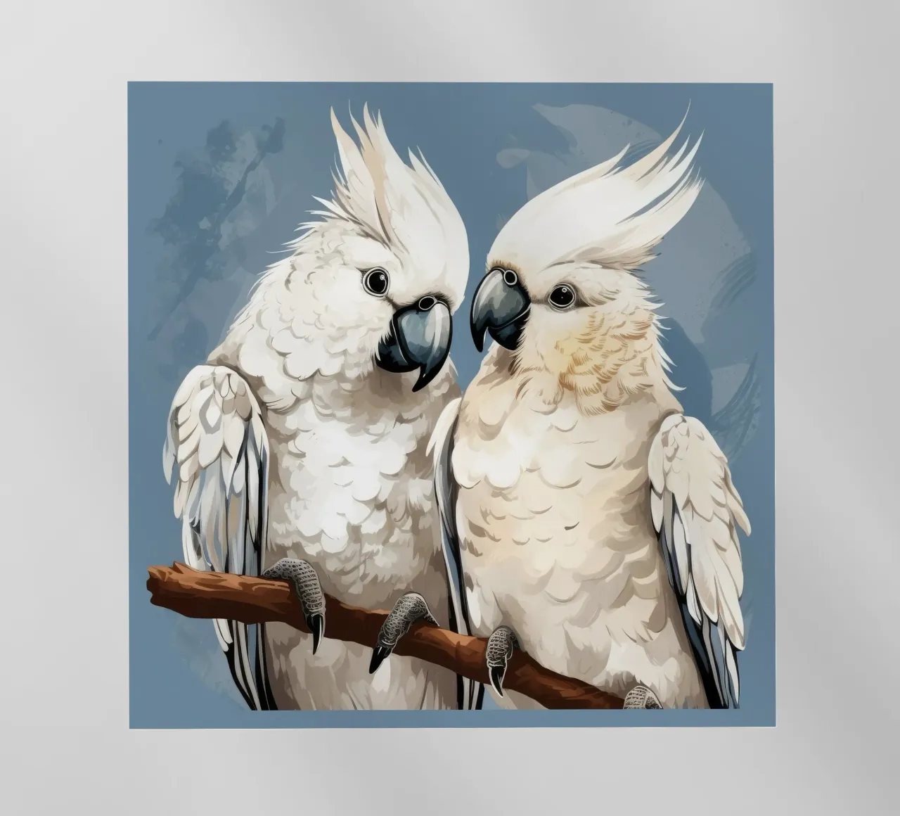Duo di cacatua retrò pellicola backlit da Funny Animals
