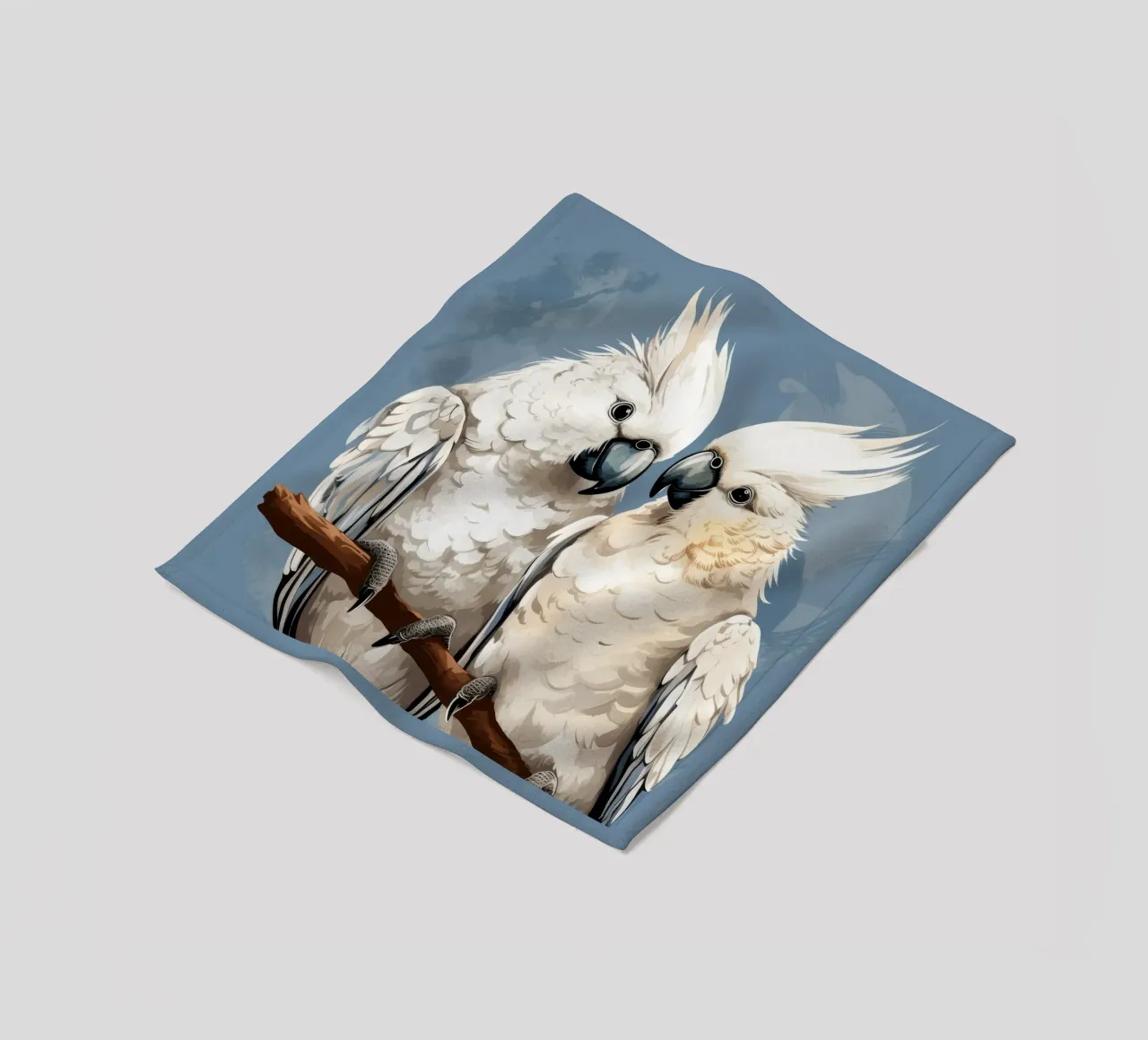 Duo di cacatua retrò coperta in pile da Funny Animals