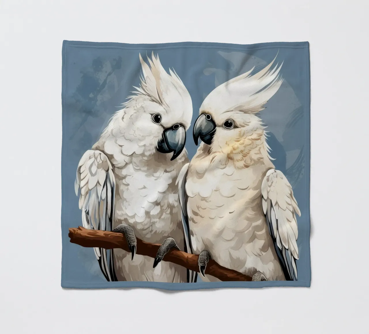Duo di cacatua retrò coperta in pile da Funny Animals