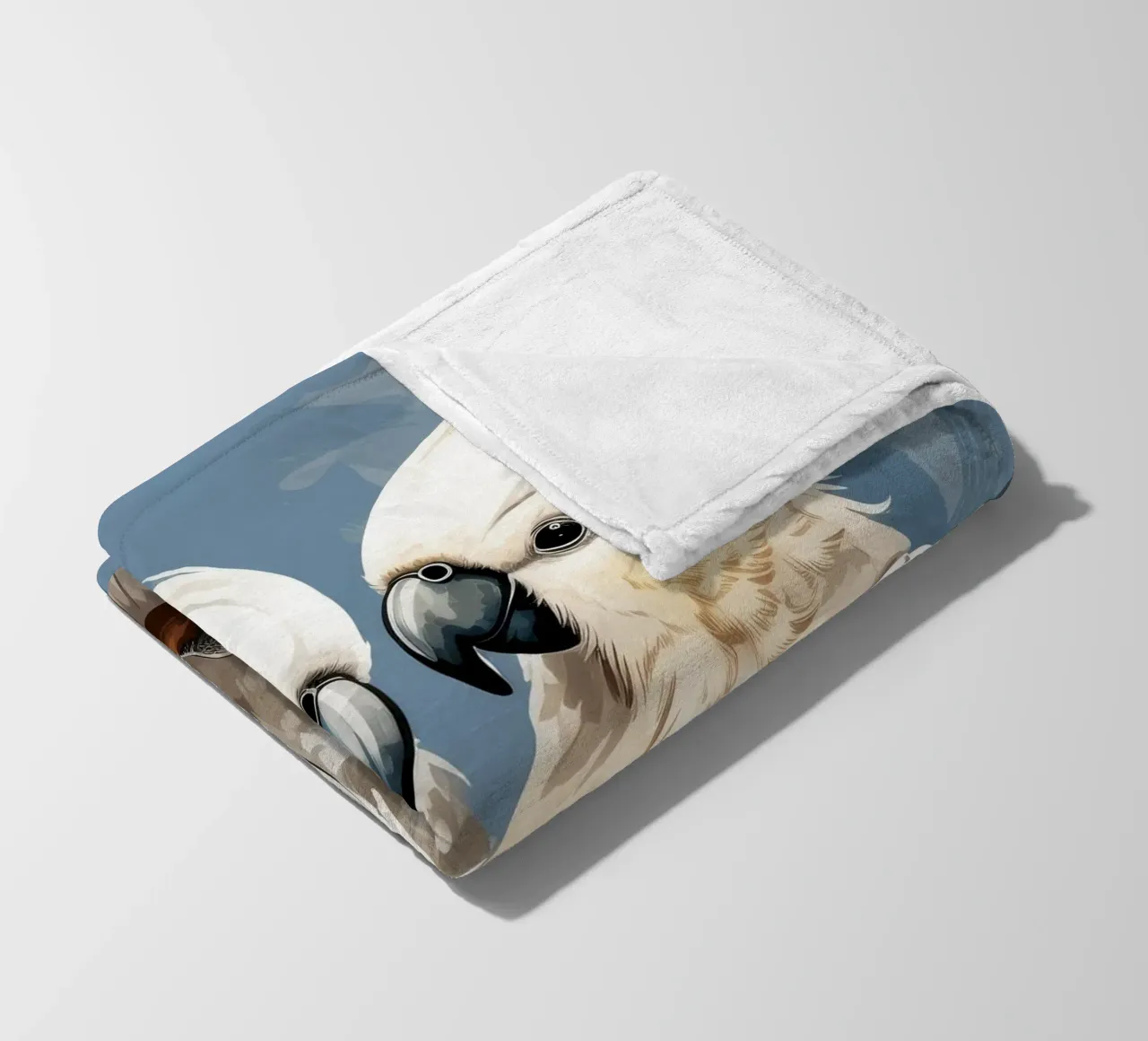 Duo di cacatua retrò coperta in pile da Funny Animals