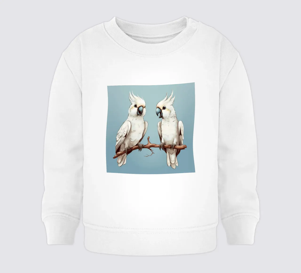 Duo di cacatua retrò felpa neonato da Funny Animals