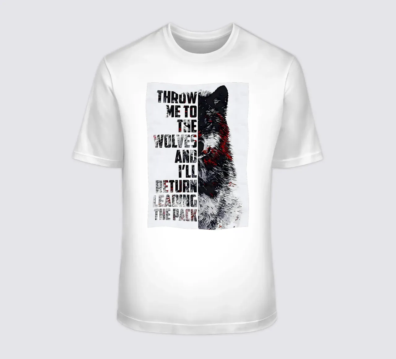 Animale lupo t-shirt da Pierre Walton