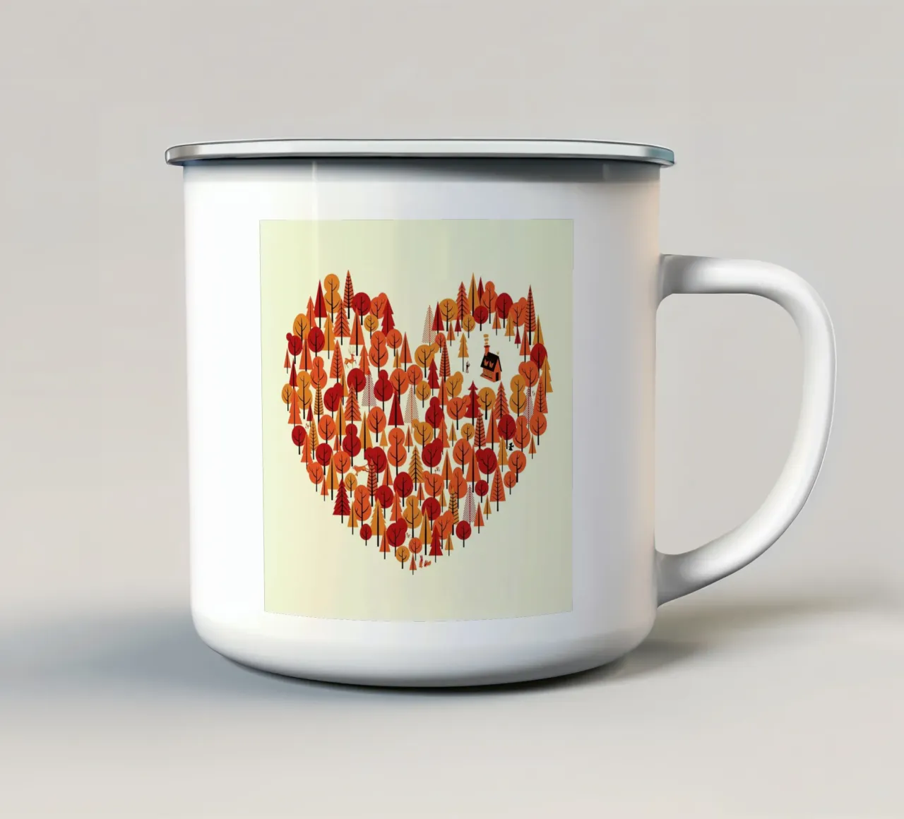 Wild enamel mug by Chris Wharton
