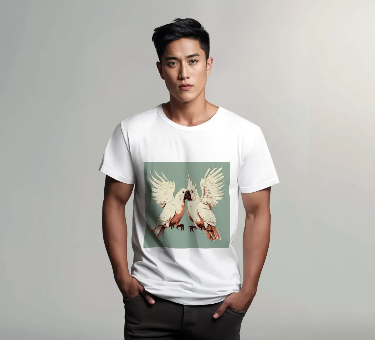 Duo di cacatua retrò t-shirt da Funny Animals