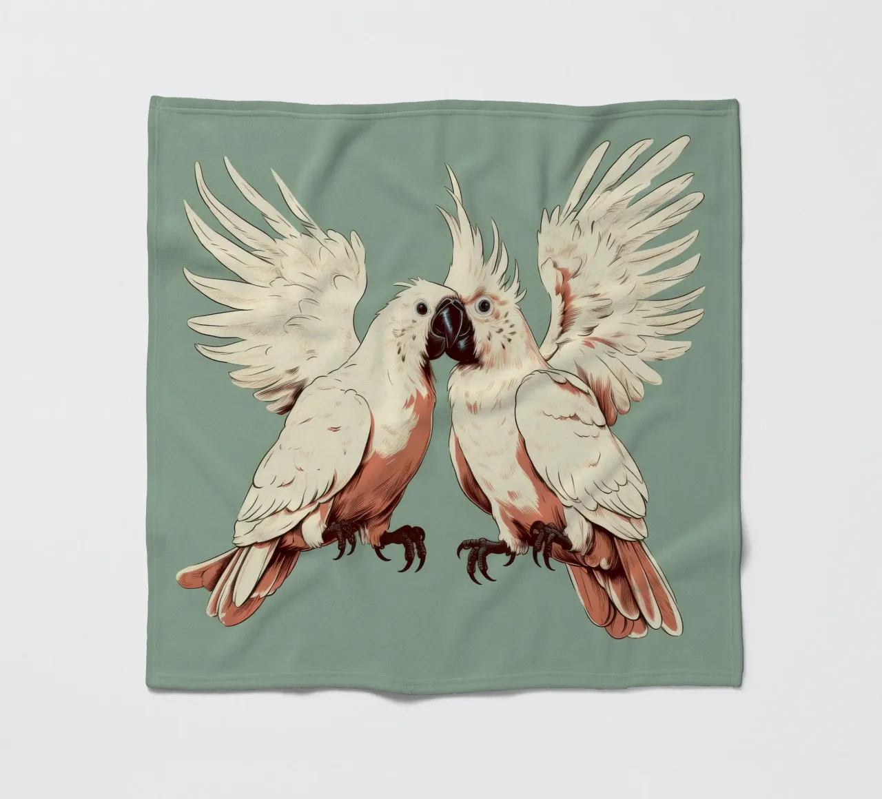Duo di cacatua retrò coperta in pile da Funny Animals