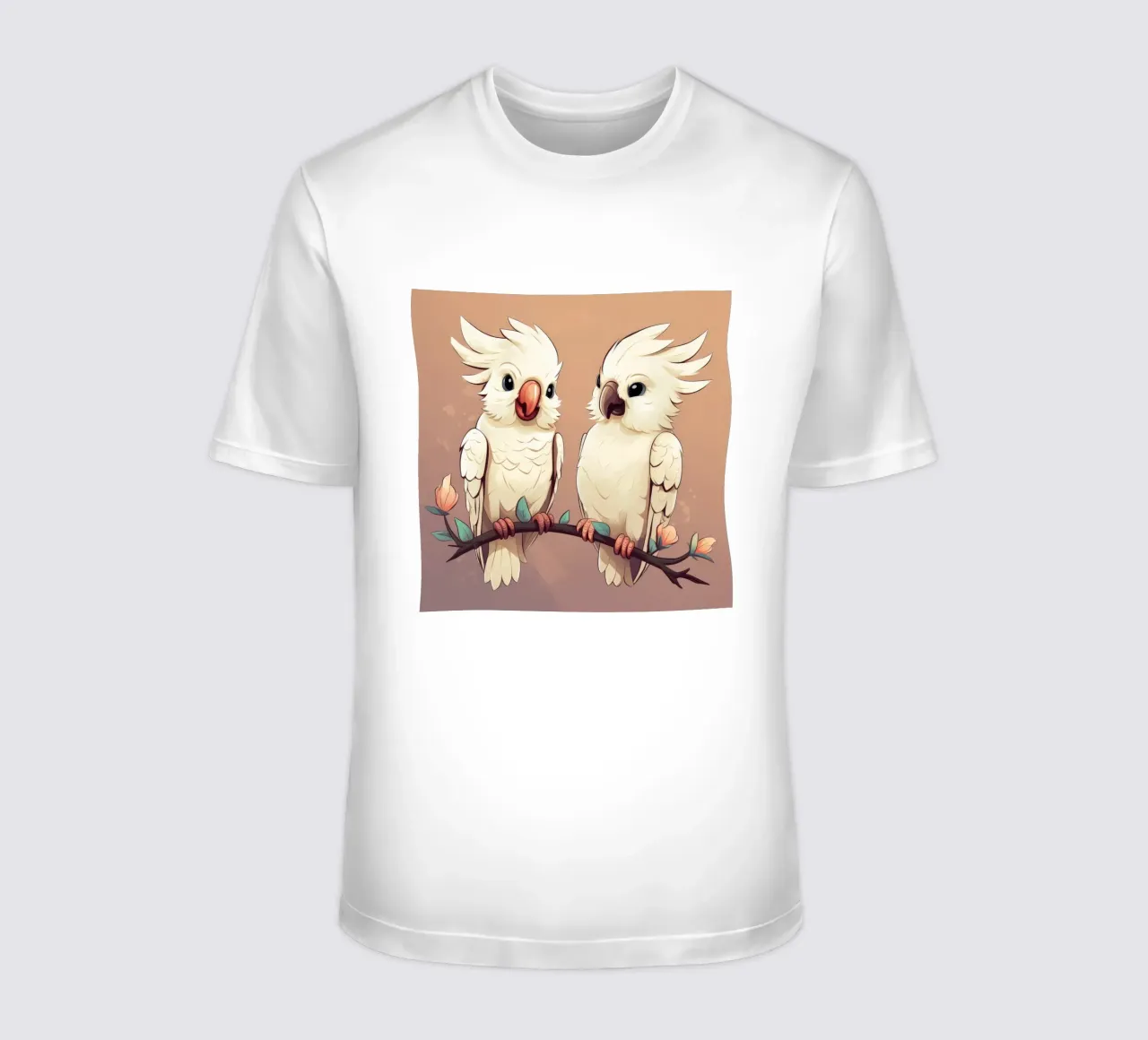 Duo di cacatua retrò t-shirt da Funny Animals