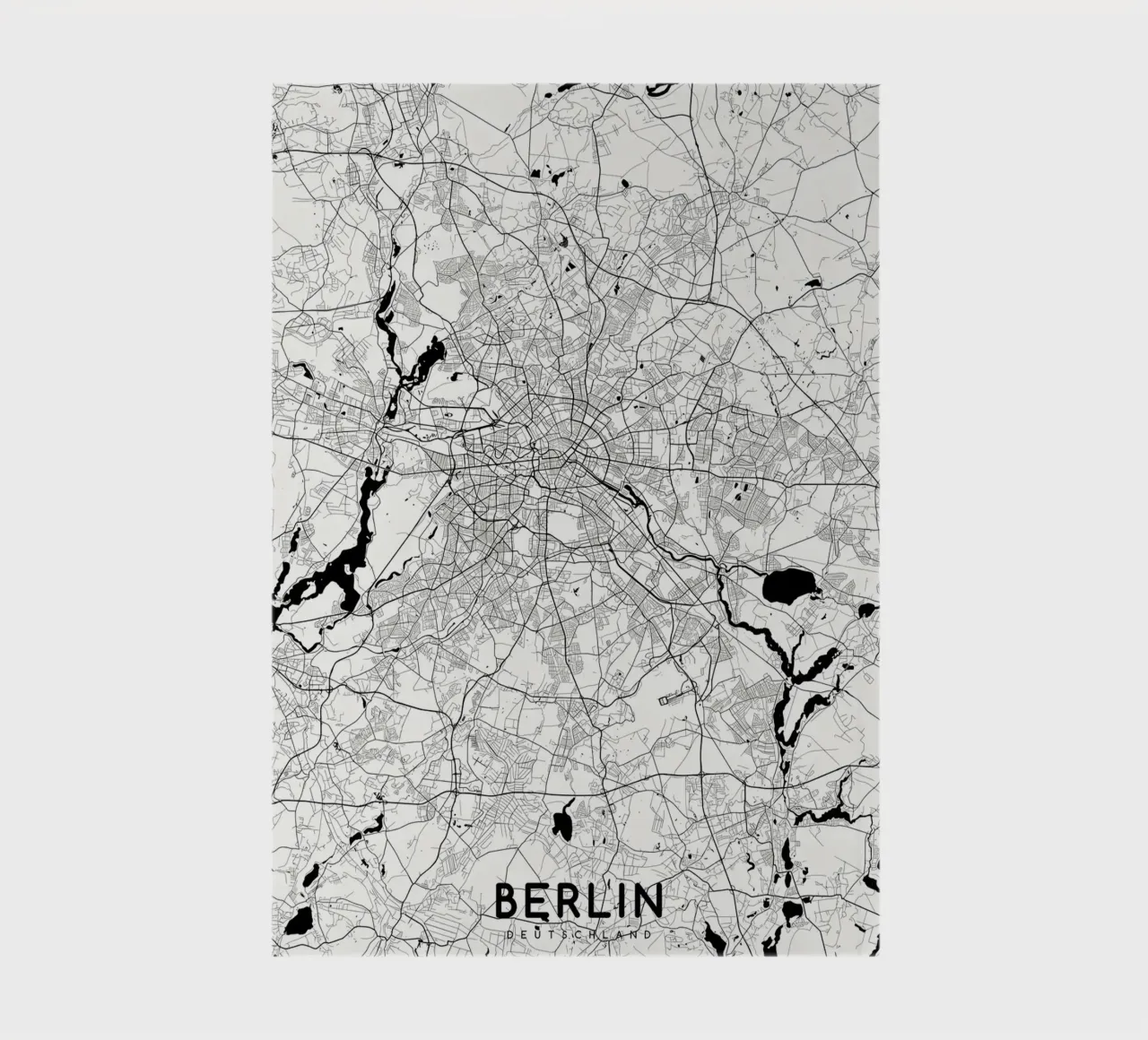 Berlin map white notebook by Christopher Adams