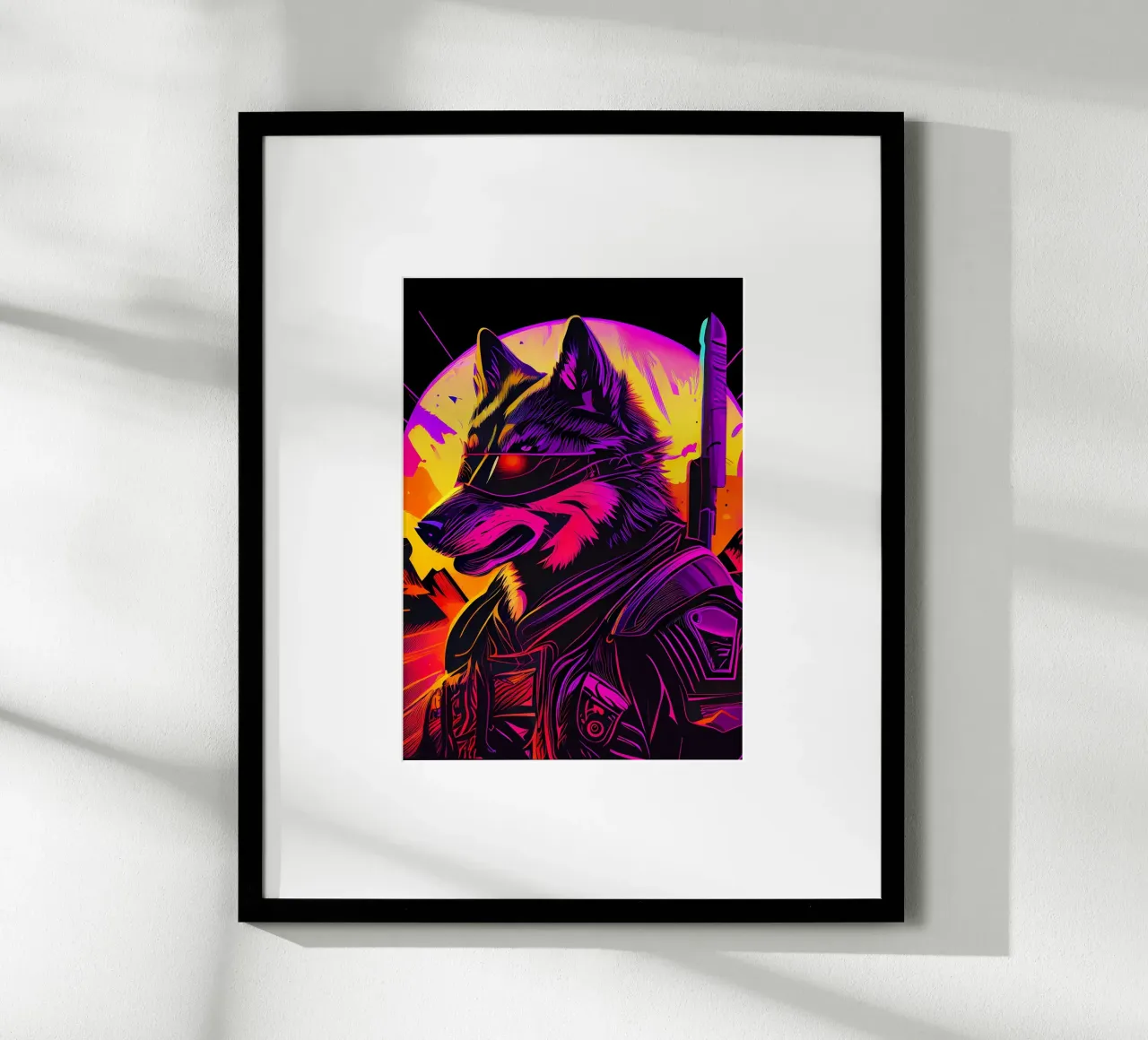 Wolf Animal hahnemühle by Pierre Walton