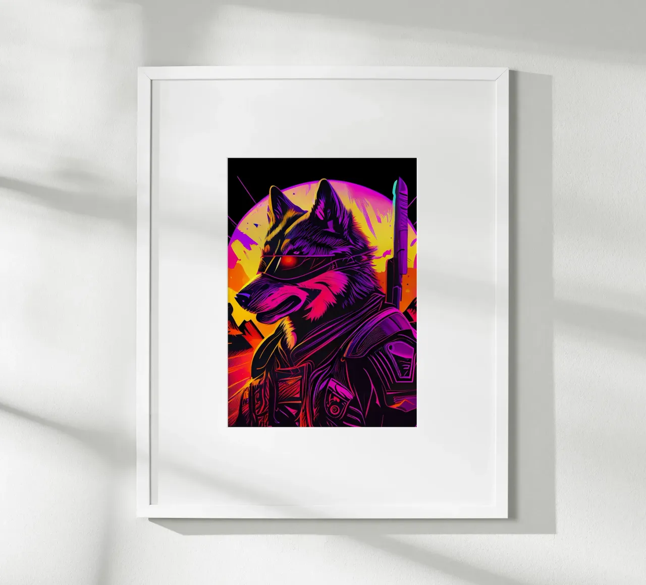 Wolf Animal hahnemühle by Pierre Walton