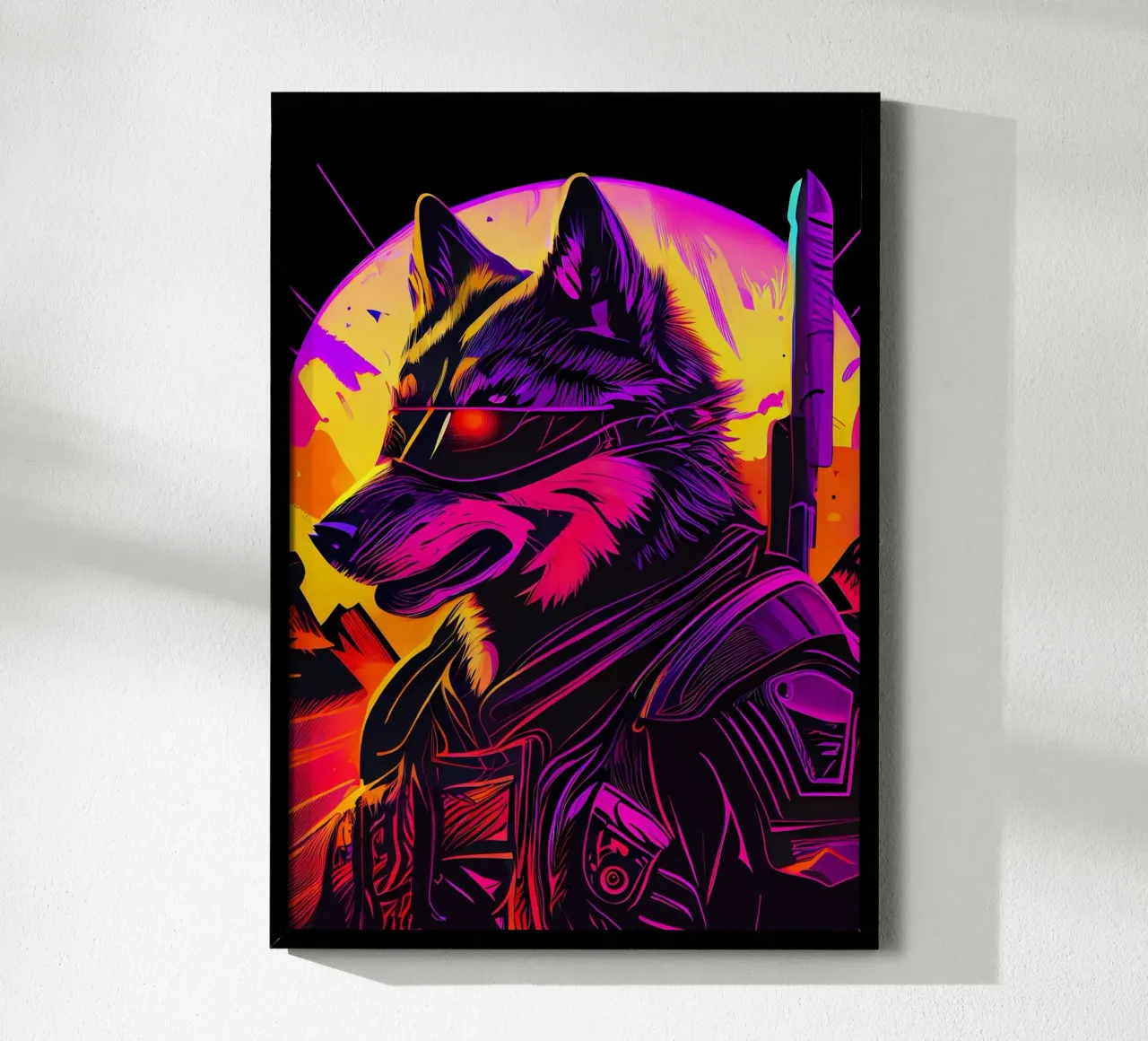 Wolf Animal hahnemühle by Pierre Walton