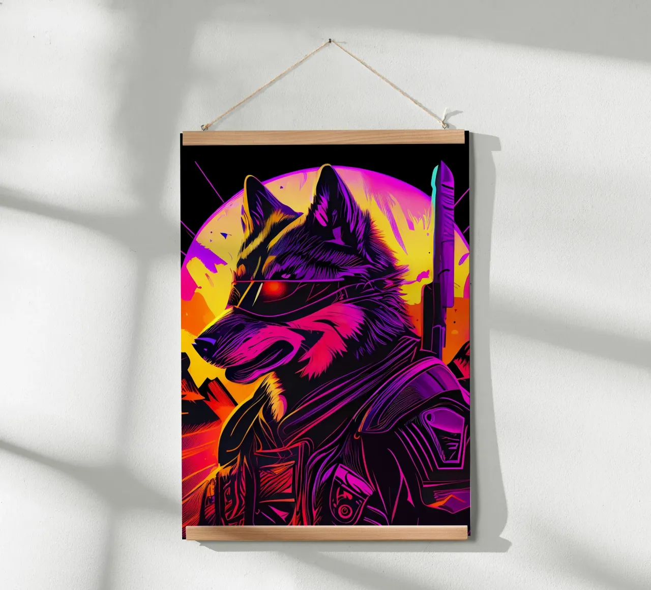 Wolf Animal hahnemühle by Pierre Walton
