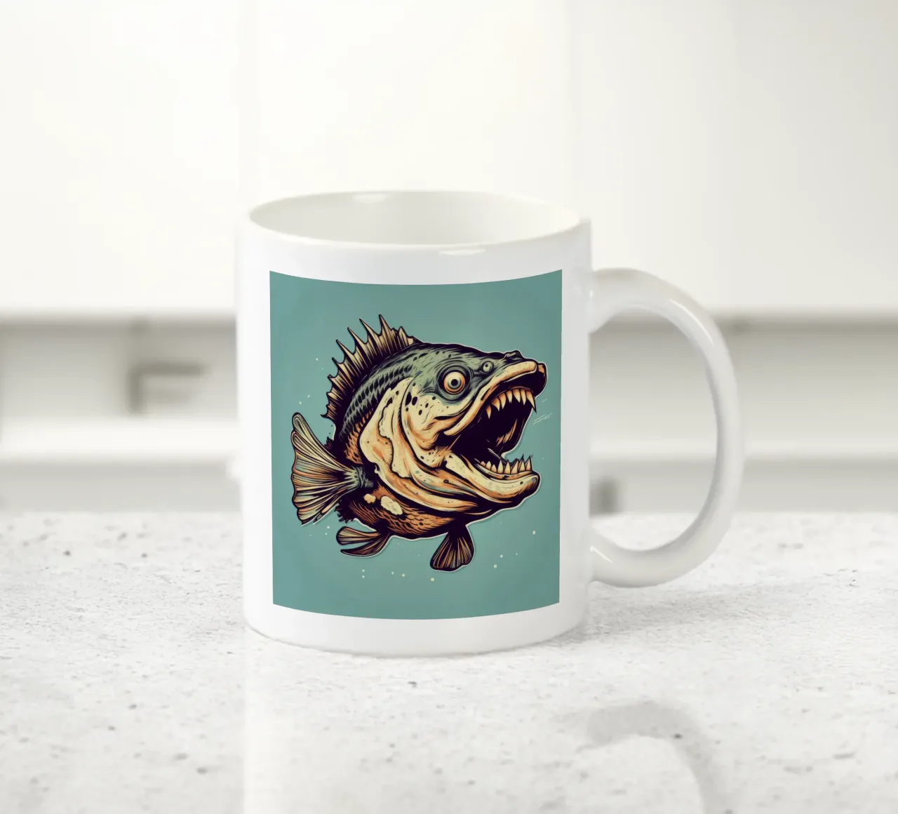 Baccalà retrò tazza in ceramica da Funny Animals