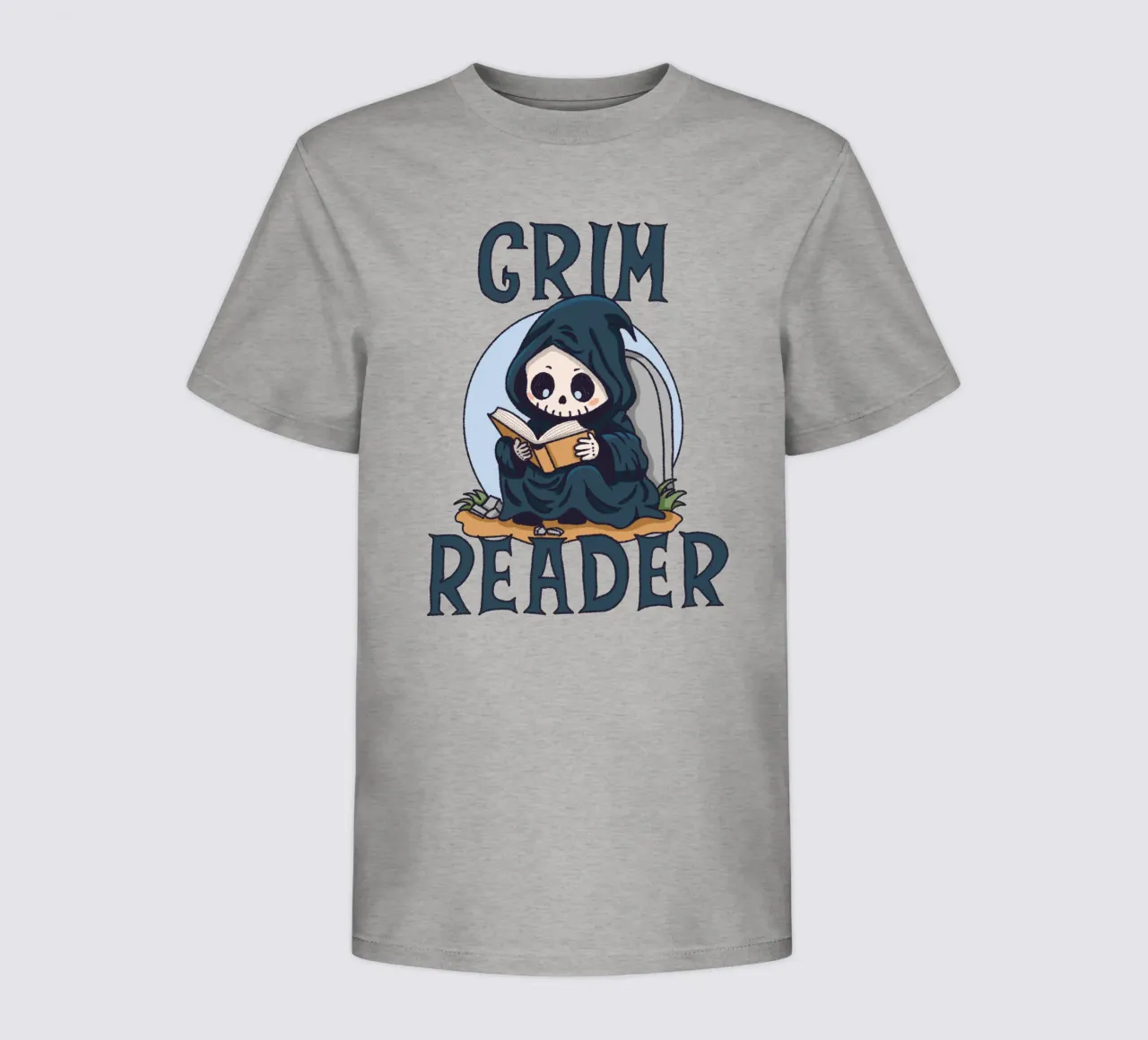 Grimmige lezer kinder t-shirt van Loobs