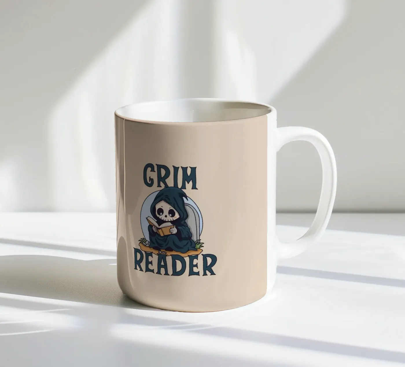 Grim Reader tazza in ceramica da Loobs