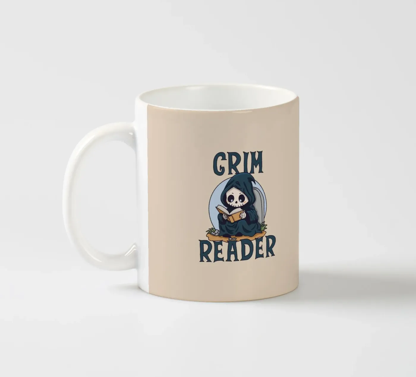 Grim Reader tazza in ceramica da Loobs