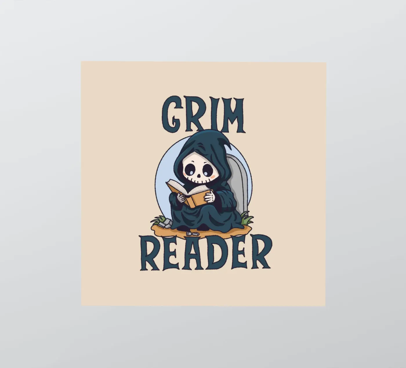 Grim Reader Sticker von Loobs