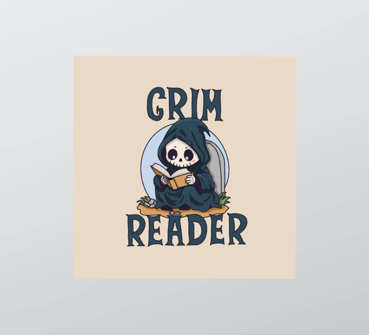 Grim Reader Sticker von Loobs